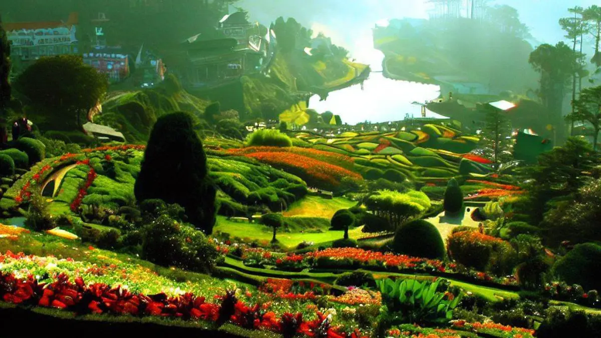 mirik garden ai  generate image