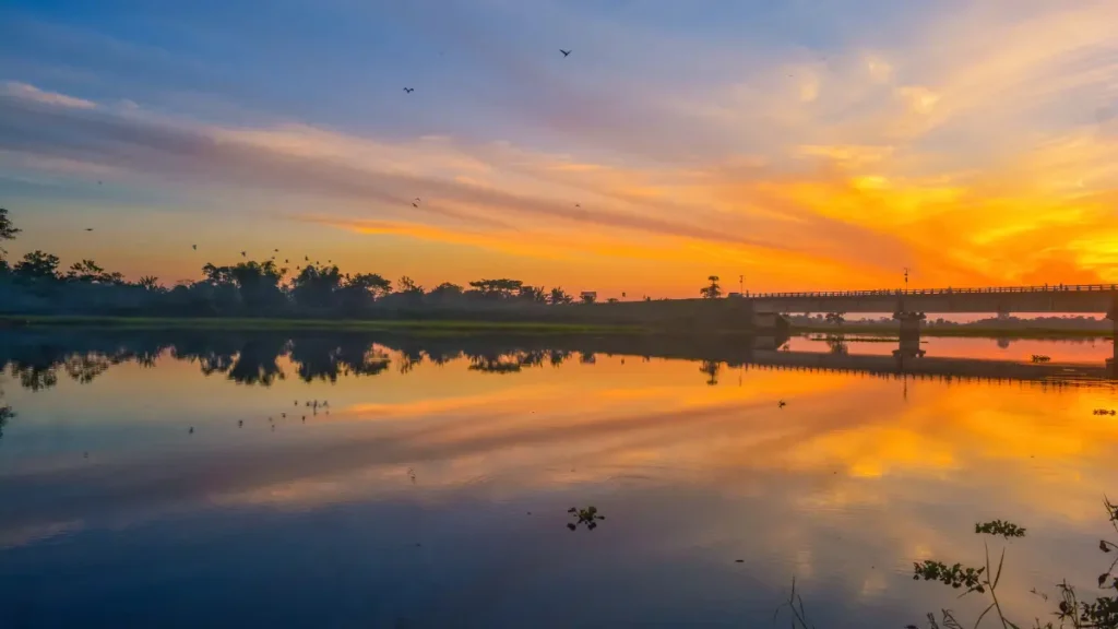 Majuli island sunset