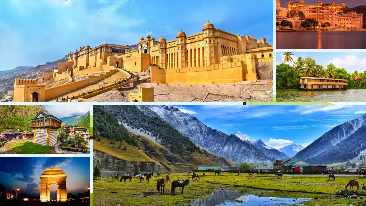 best places in india Jaipur, Rajasthan

Kasol, Himachal Pradesh

Udaipur, Rajasthan

Old Delhi

Pahalgam, Kashmir

Alleppey, Kerala