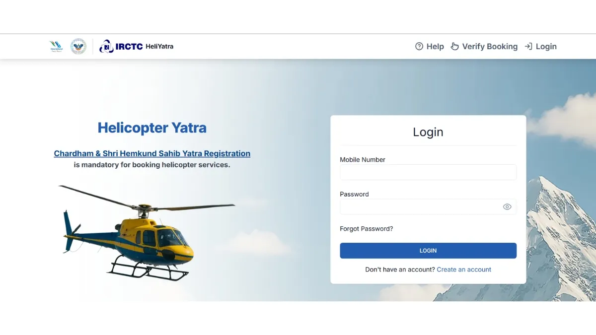 official website fir kedarnath booking 
